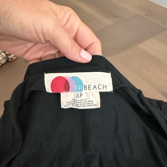 Free People Black dress/cover up Small FP Beach - Picture 2 of 5